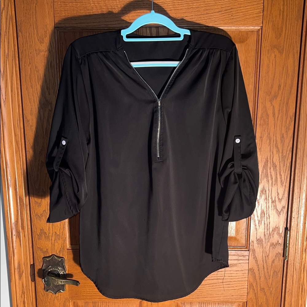Elegant Black Women's Top